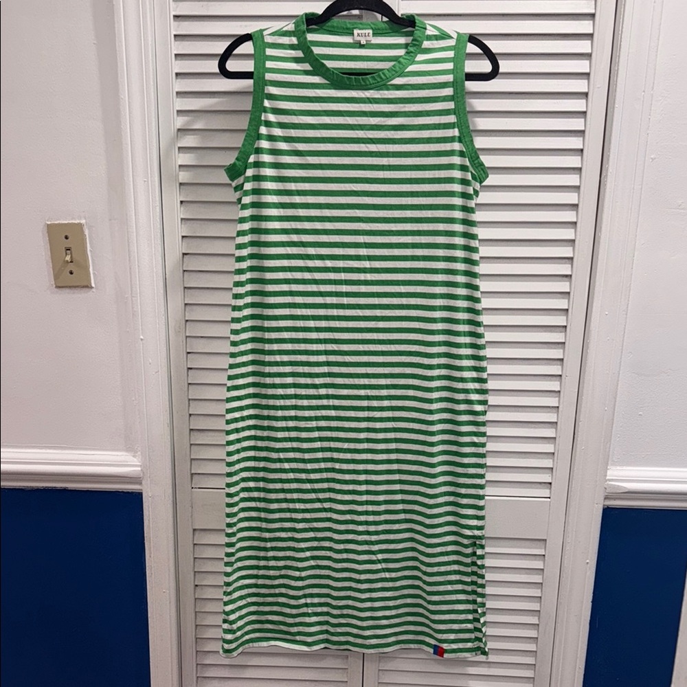 KULE Green Striped Maxi Dress